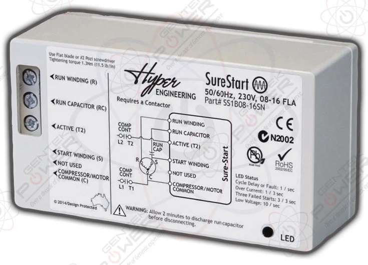 Hyper Engineering SureStart sealed soft starter unit